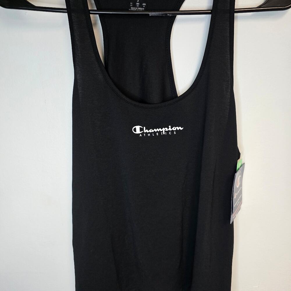 Champion razorback Black tank top NWT sz small